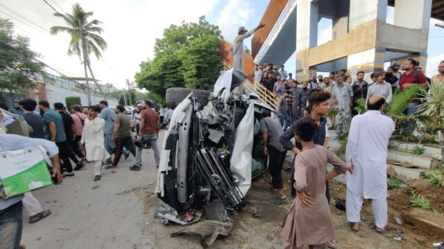 Watch: CCTV footage of Karsaz accident emerges