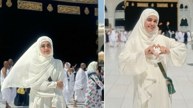 Actress Sumbul Iqbal performs Umrah