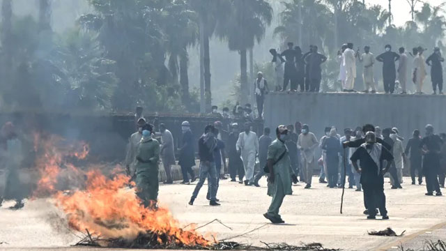 Roads being cleared in Rawalpindi; mobile phone service restored