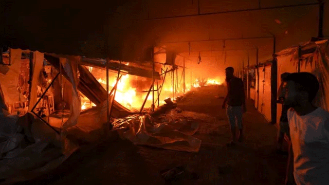 Palestinians burnt alive in Gaza tent camp after Israeli strike