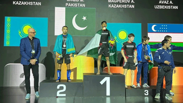 Pakistan’s Muhammad Saqib wins gold medal in World MMA Championship