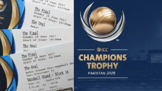 Tickets for India’s Champions Trophy matches go on sale today