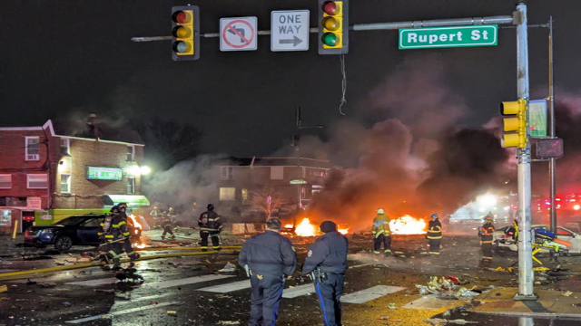 Small plane crashes into Philadelphia neighbourhood