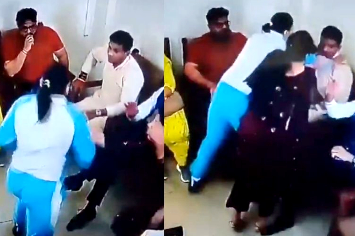 Boxer Saweety Boora assaulting husband Deepak Hooda inside police station: Video