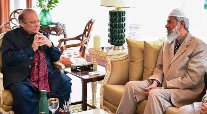 Dr. Zakir Naik meets Nawaz Sharif, CM Maryam at Jati Umrah