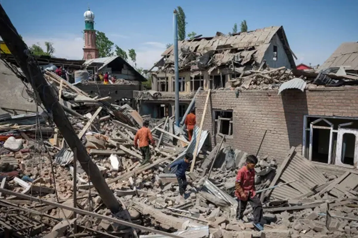 Kashmiris protest against demolition of their houses by Indian forces