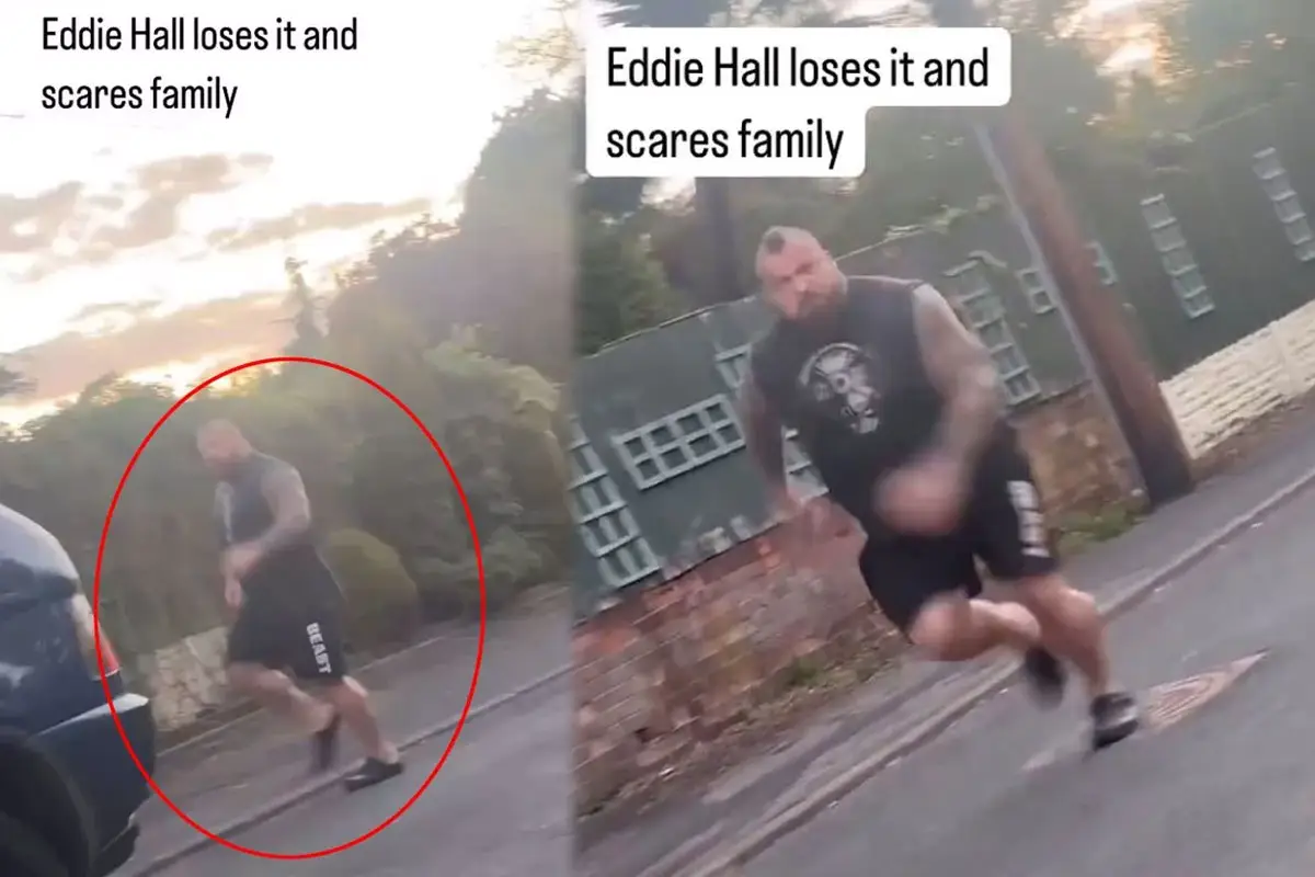 Former World’s Strongest Man Eddie Hall in Heated Confrontation Outside Home