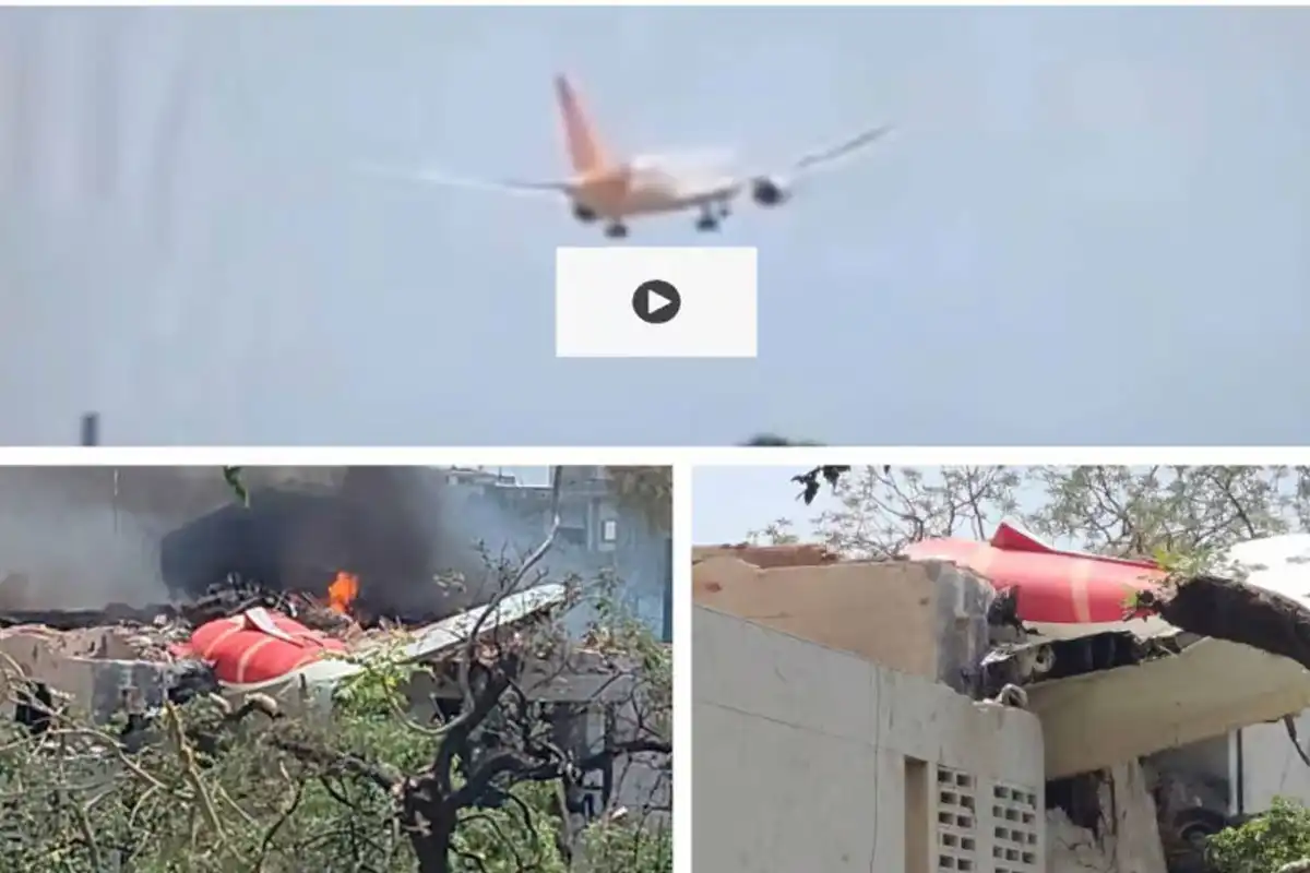 Final Moments of Air India Flight AI171 Caught on Camera Before Crash in Ahmedabad