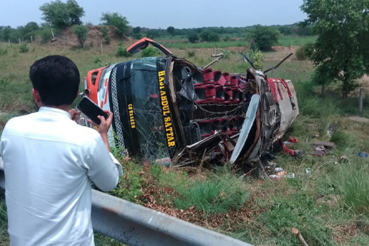 Bus Overturns Near Chakri, Five Dead, Eight Injured
