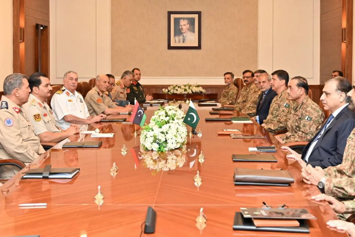 Libyan Armed Forces Chief Lieutenant General Haftar Meets Field Marshal Syed Asim Munir