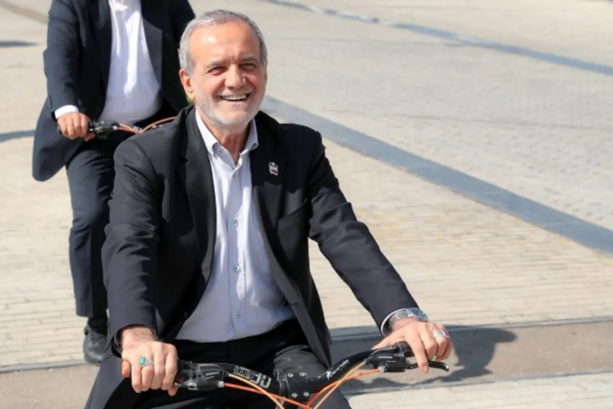 Iranian President Cycling Video