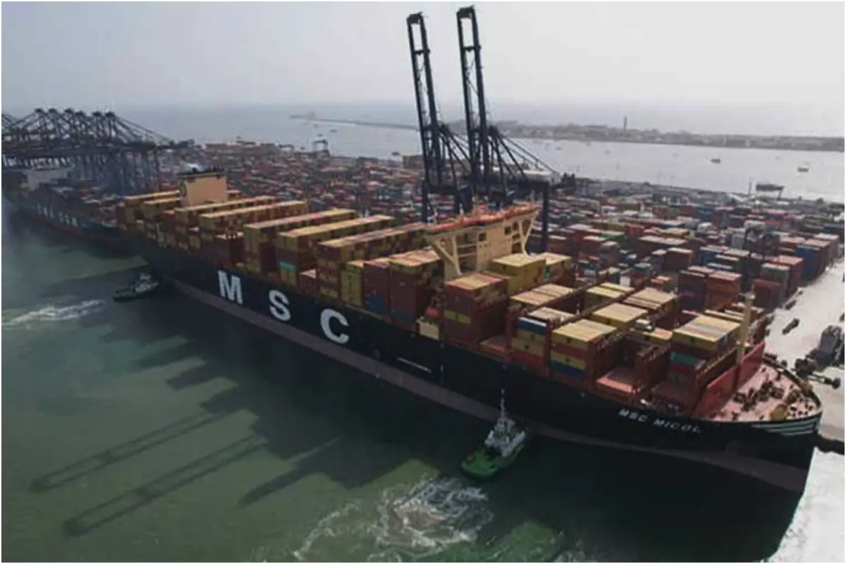 Pakistan Largest Container Ship MSC Micol at Karachi Port