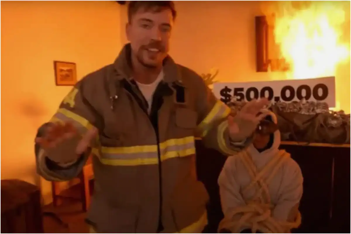 MrBeast Faces Backlash Over Controversial ‘Burning Building’ Challenge Video