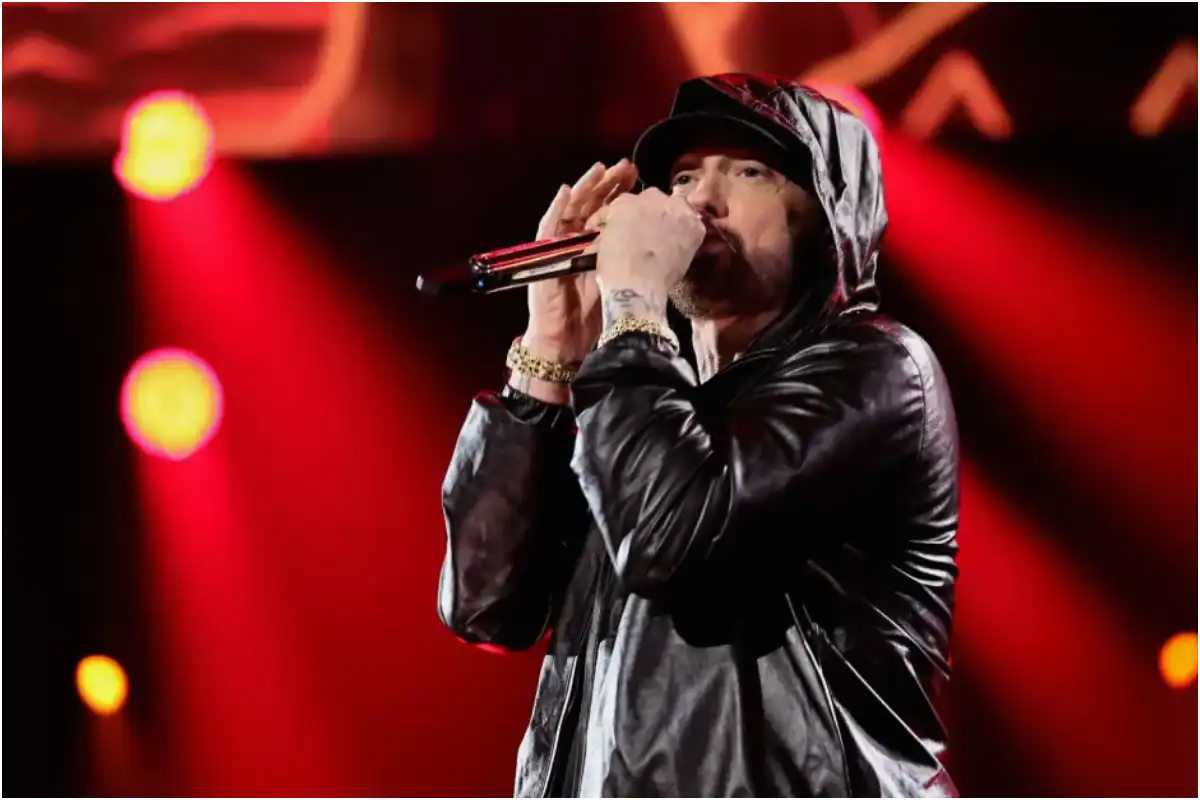 Eminem performing for Turning Point USA