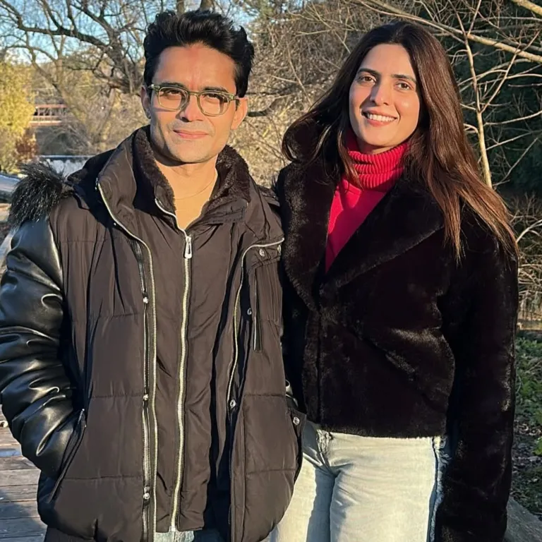 Rushna Khan Beautiful Morning Pictures With Shahzaib Khanzada