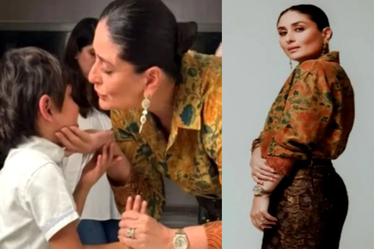 Kareena Kapoor shares sweet moment with son Jeh amid glam look