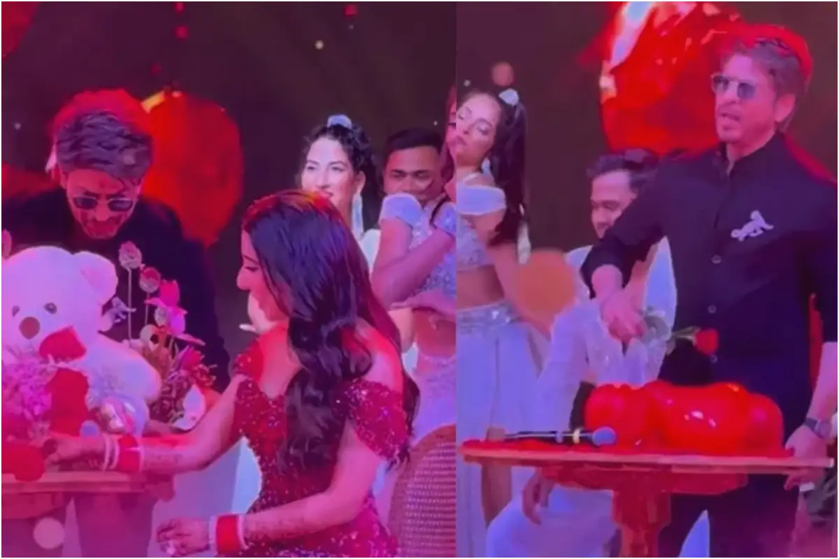 Shah Rukh Khan Surprises Delhi Wedding Guests with ‘Bholi Si Surat’ Performance