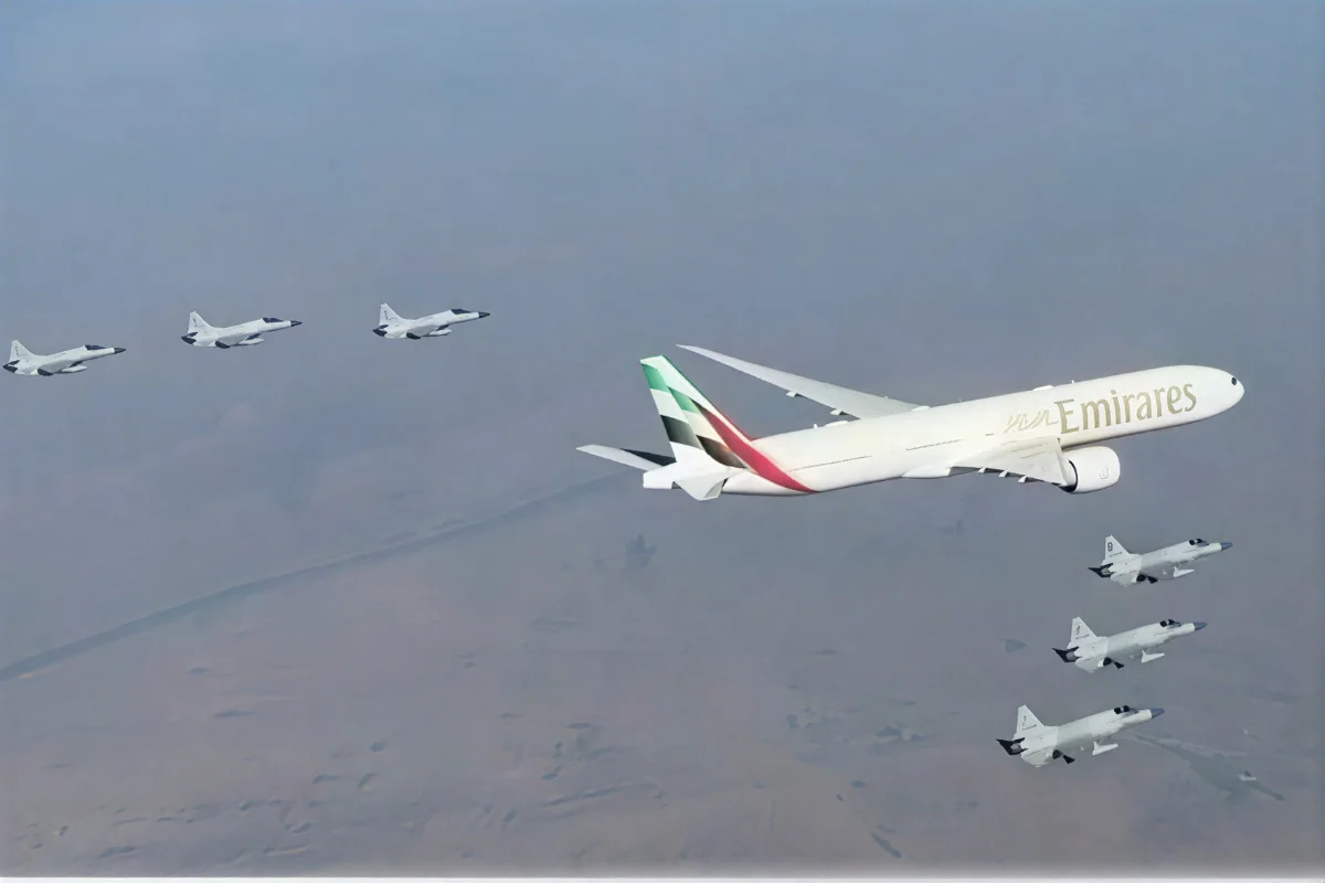 PAF Fighter Jets Give Magnificent Aerial Salute to UAE President Sheikh Zayed bin Sultan Al Nahyan