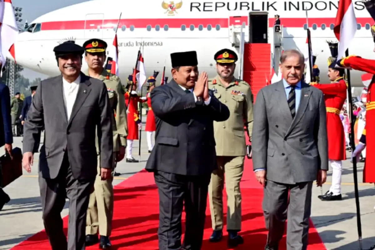 Indonesian President Prabowo Subianto lands in Pakistan for two-day visit