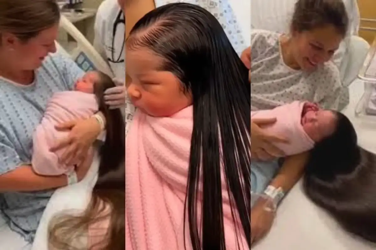 Viral Video of Newborn Baby Born with Long Hair Debunked — Watch Video