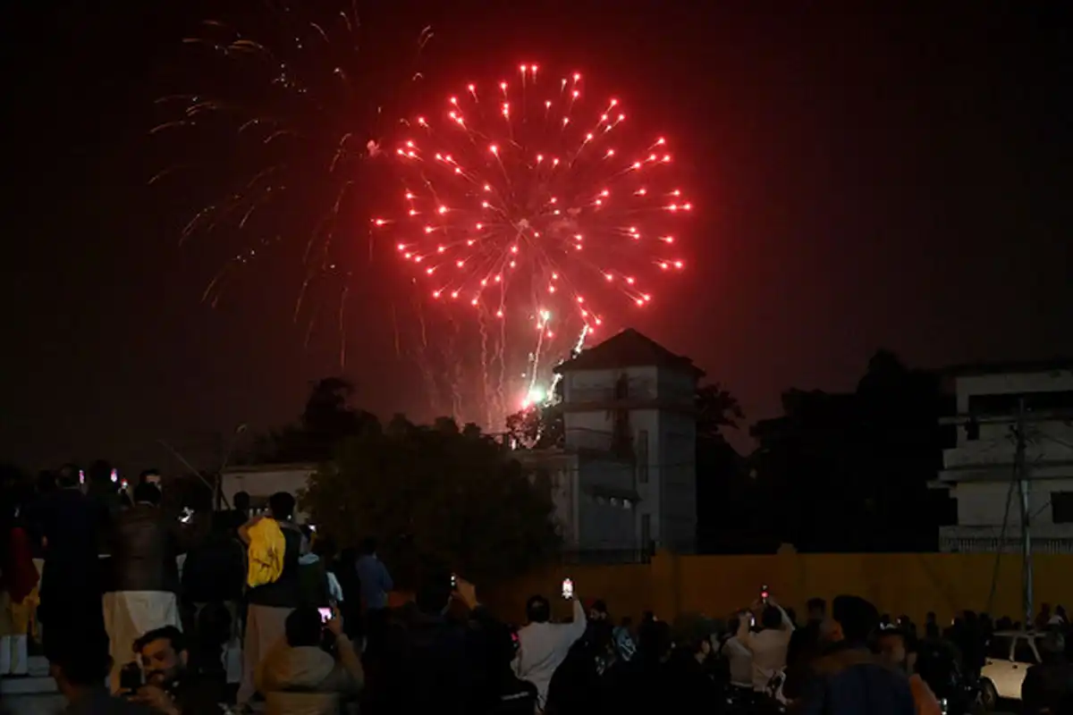 Karachi New Year aerial firing injuries