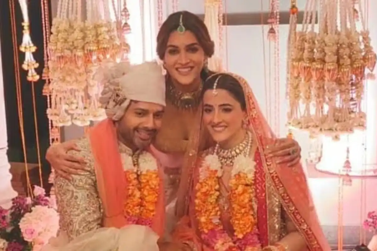 Nupur Sanon and Stebin Ben’s Elegant Hindu Wedding Attire