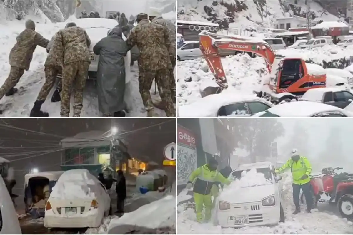 Murree Snowfall Update: 5,000 Vehicles Evacuated as Heavy Snow Brings Hill Station to a Standstill