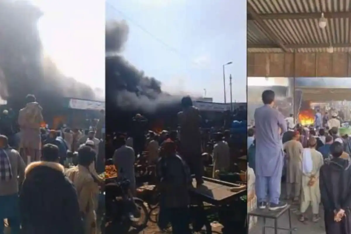 Massive Fire Erupts at Karachi New Sabzi Mandi