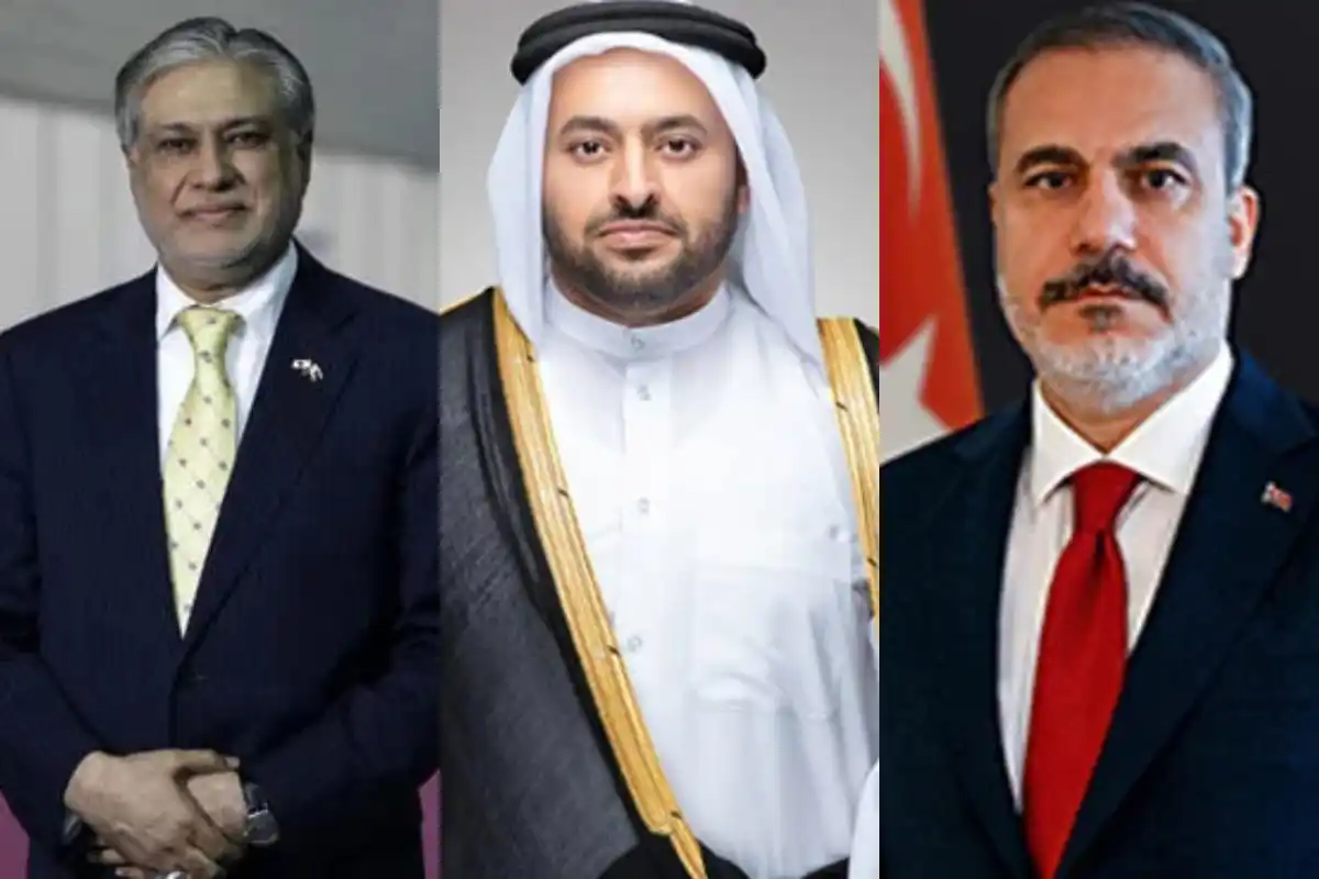 Ishaq Dar Holds Talks with Turkish, Qatari Ministers on Global and Regional Developments