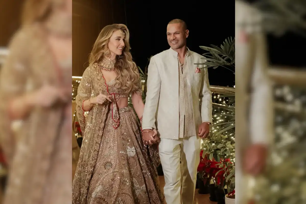 Shikhar Dhawan and Sophie Shine’s Sangeet Night Pictures Viral