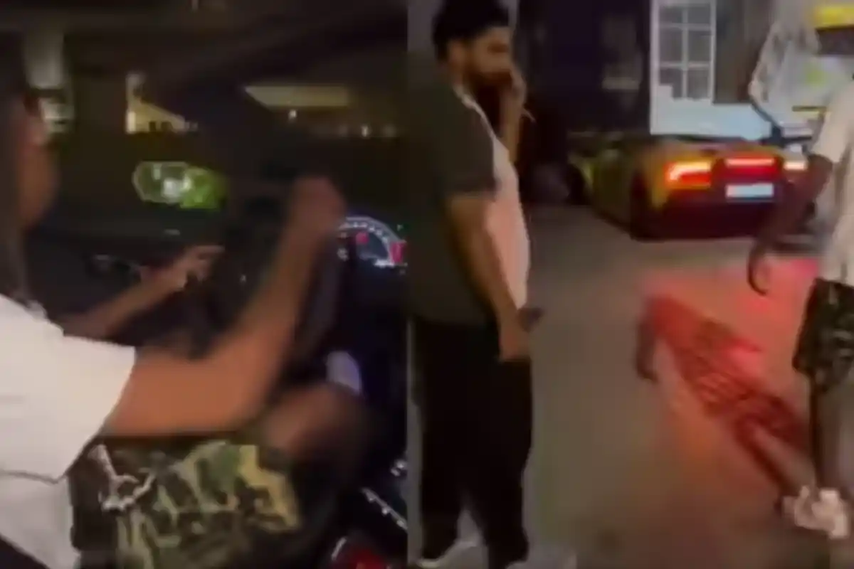 Dubai Viral Clip Shows Rented Lamborghini Wrecked After Tourist Loses Control