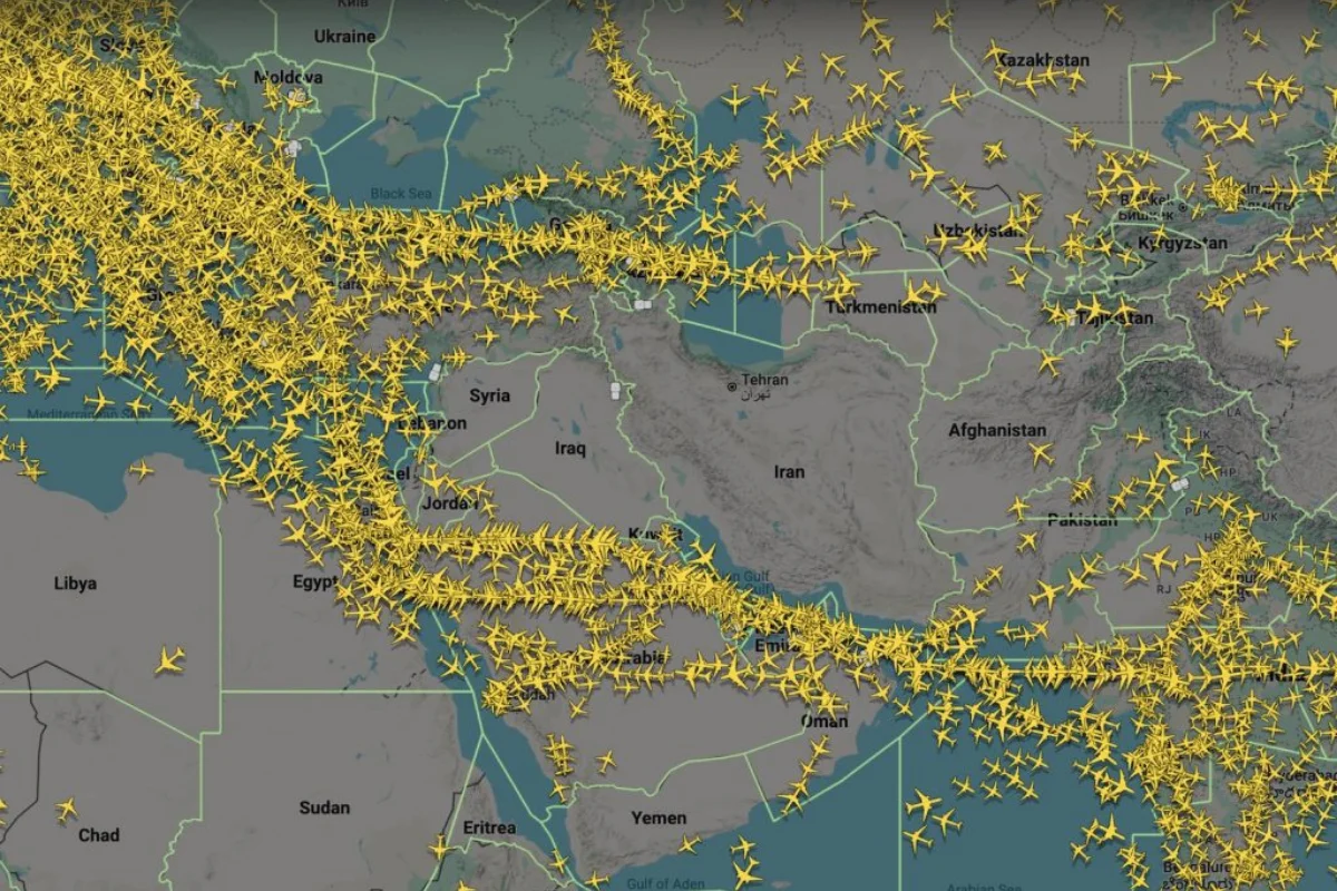 Middle East Airspace Closures Disrupt 9,500 Flights