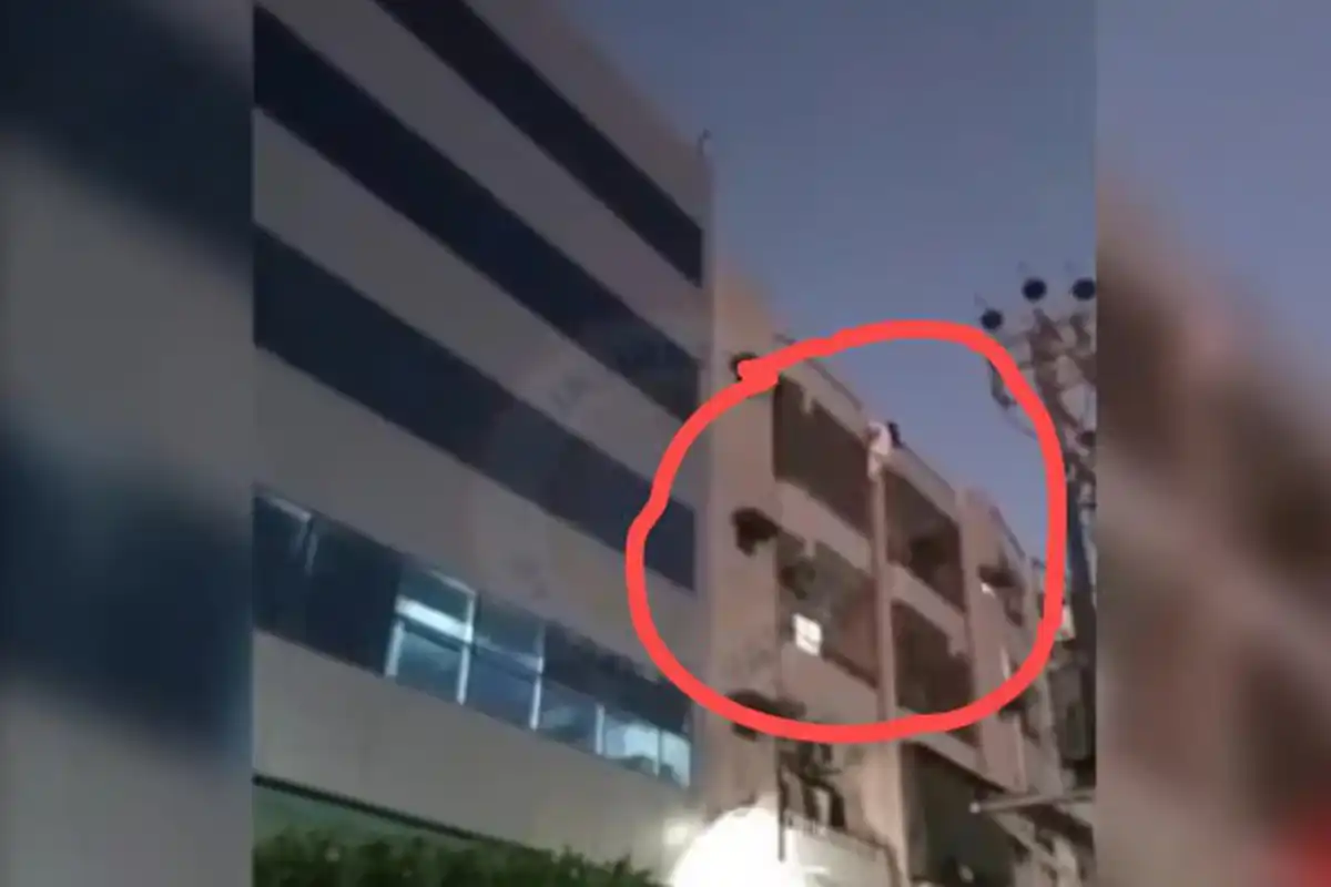 Woman mysteriously falls from building in Karachi’s Defence – Watch Viral Video
