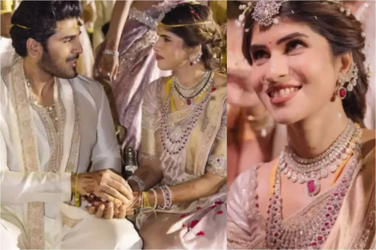 Allu Sirish Marries Longtime Girlfriend Nayanika Reddy; Bride’s Diamond and Ruby Bridal Look Steals the Spotlight