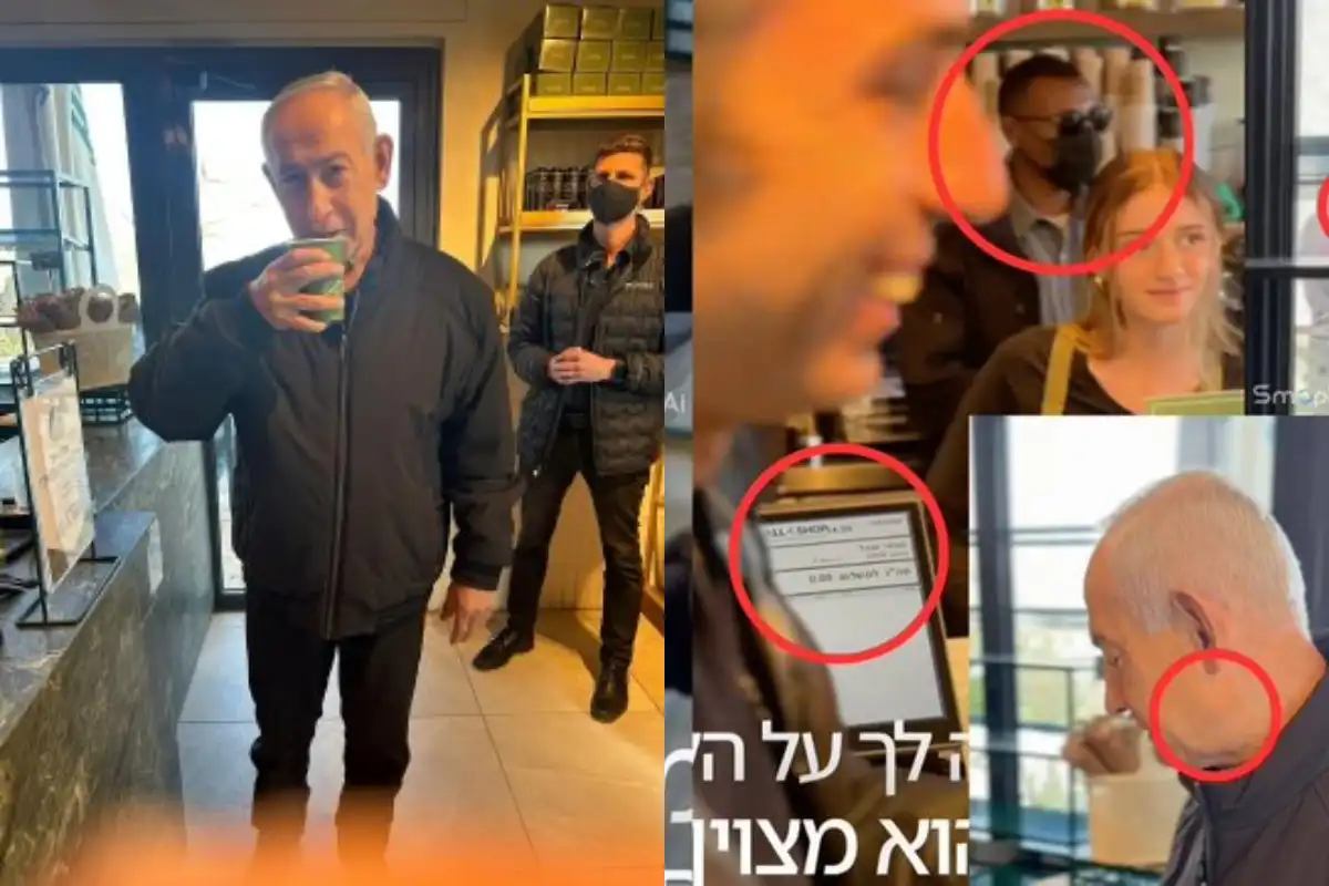 Viral Claim That Netanyahu Is Dead and Café Video Is AI-Generated Debunked