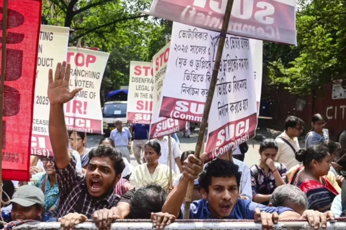 Protests Erupt in India Over Voter List Dispute