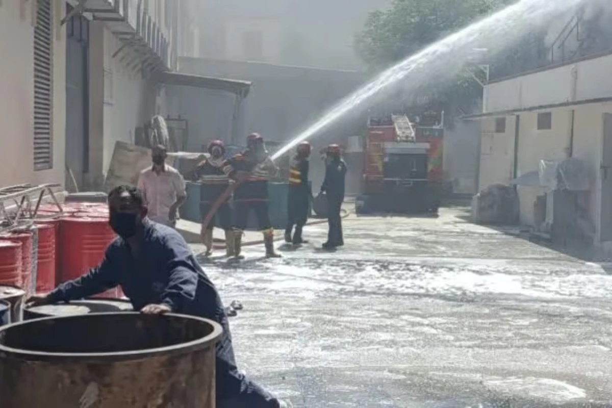Fire Erupts at Paint Factory Near Multan Road in Lahore