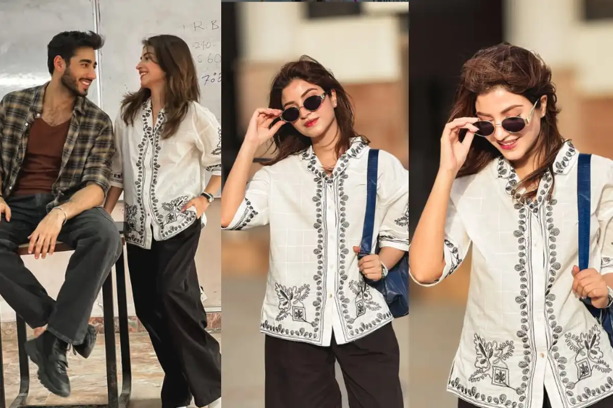 Kinza Hashmi Shares Glimpses from Leader Drama with Fans