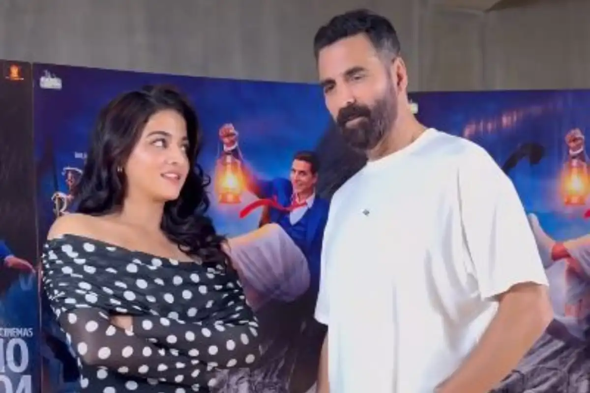 Akshay Kumar and Wamiqa Gabbi Share Light Moment Over Dad Jokes