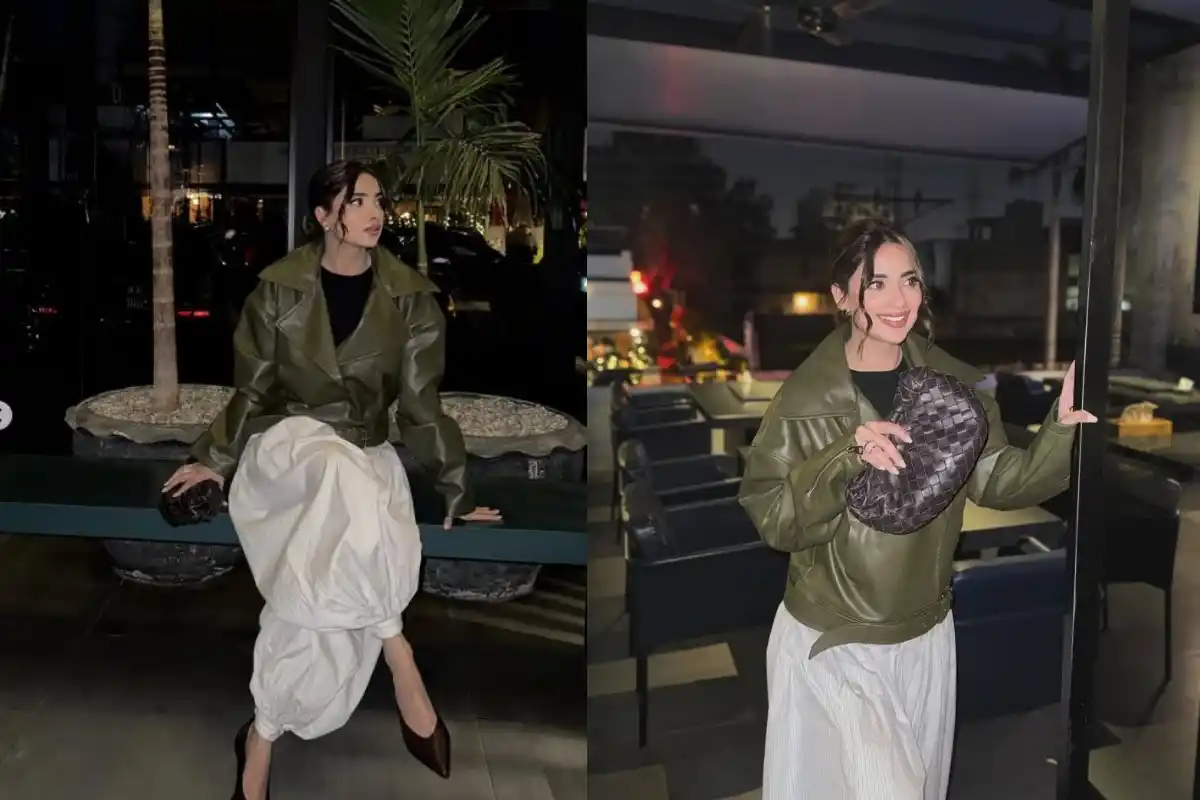 Saboor Aly’s Street-Style Olive-Green Outfit Wins Hearts Online
