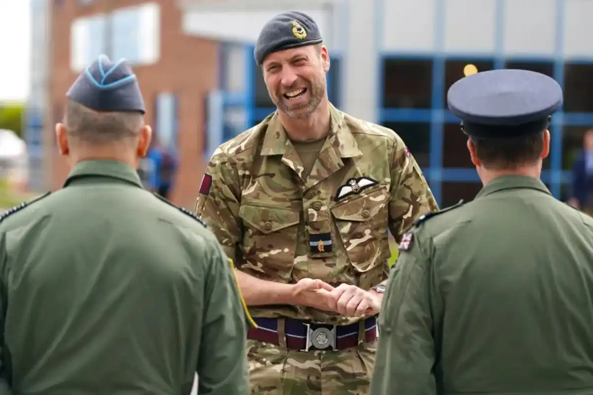 Prince William Attends RAF Valley 85th Anniversary in Uniform