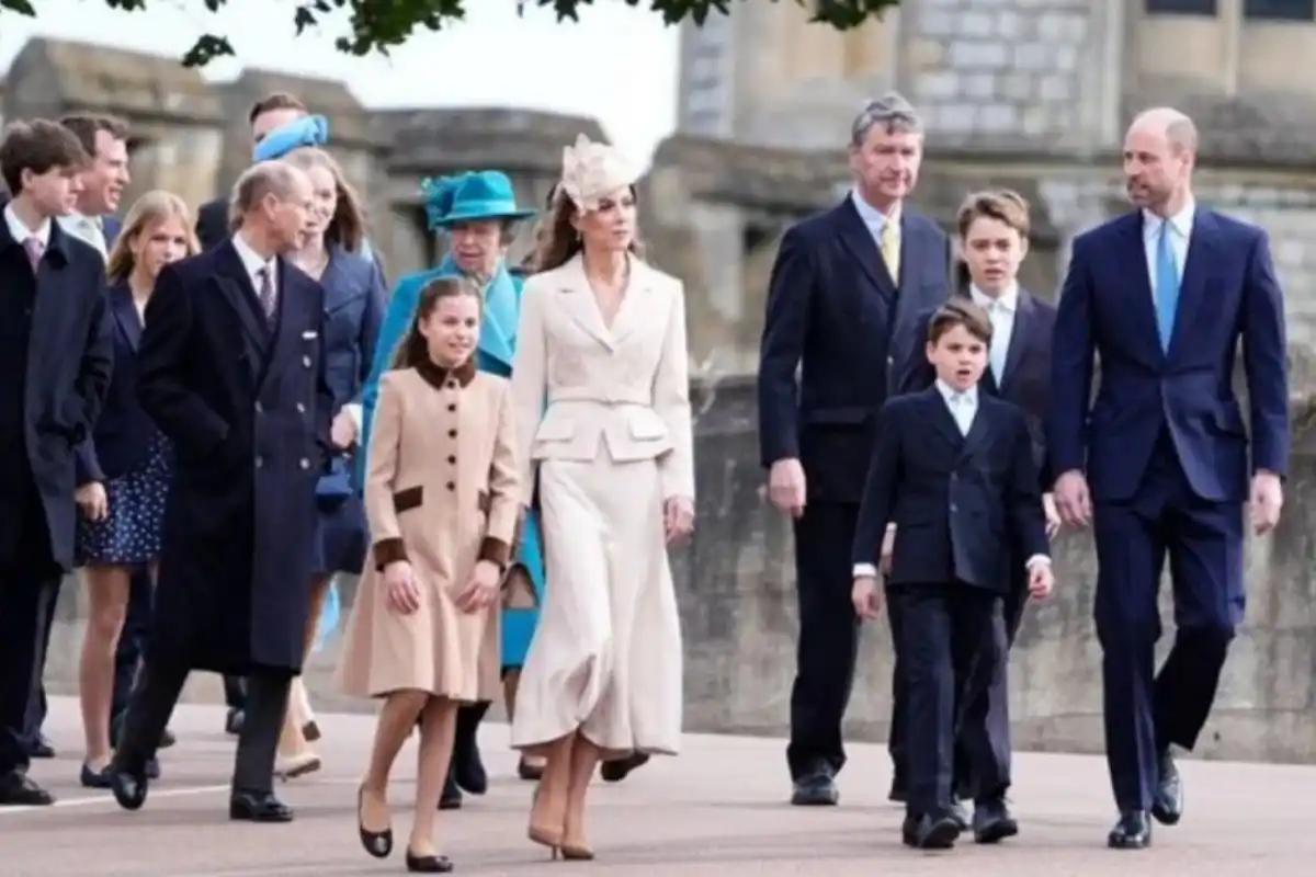 Royal Family Unite as King Charles Heads Easter Service