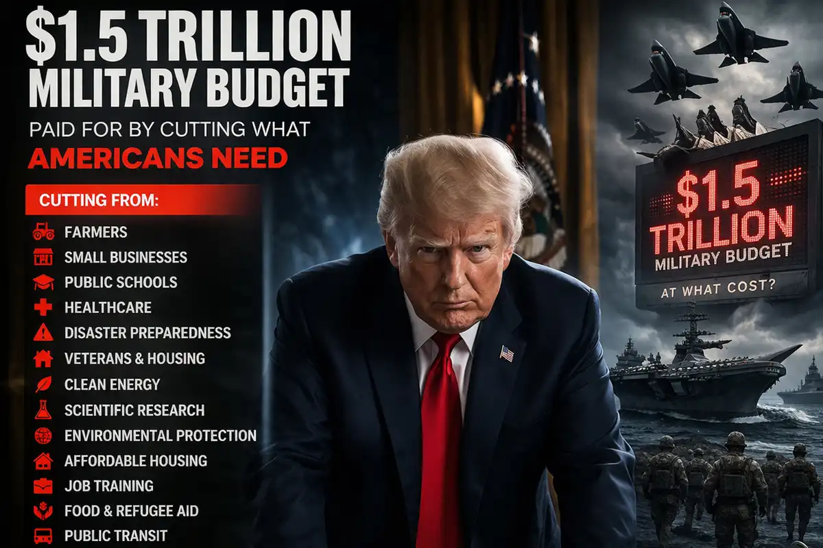 Trump’s $1.5 Trillion Military Budget Could Slash Billions From US Citizens’ Programs