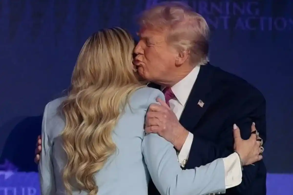 Trump, Erika Kirk Stage Kiss Video Sparks Online Backlash