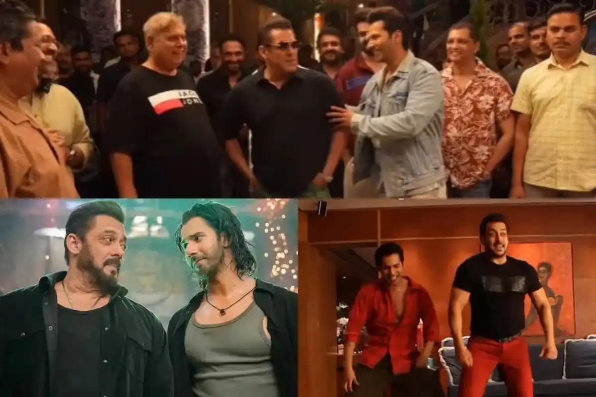 Salman Khan Playfully Trolls Varun Dhawan During Song Shoot, Viral BTS Video Delights Fans