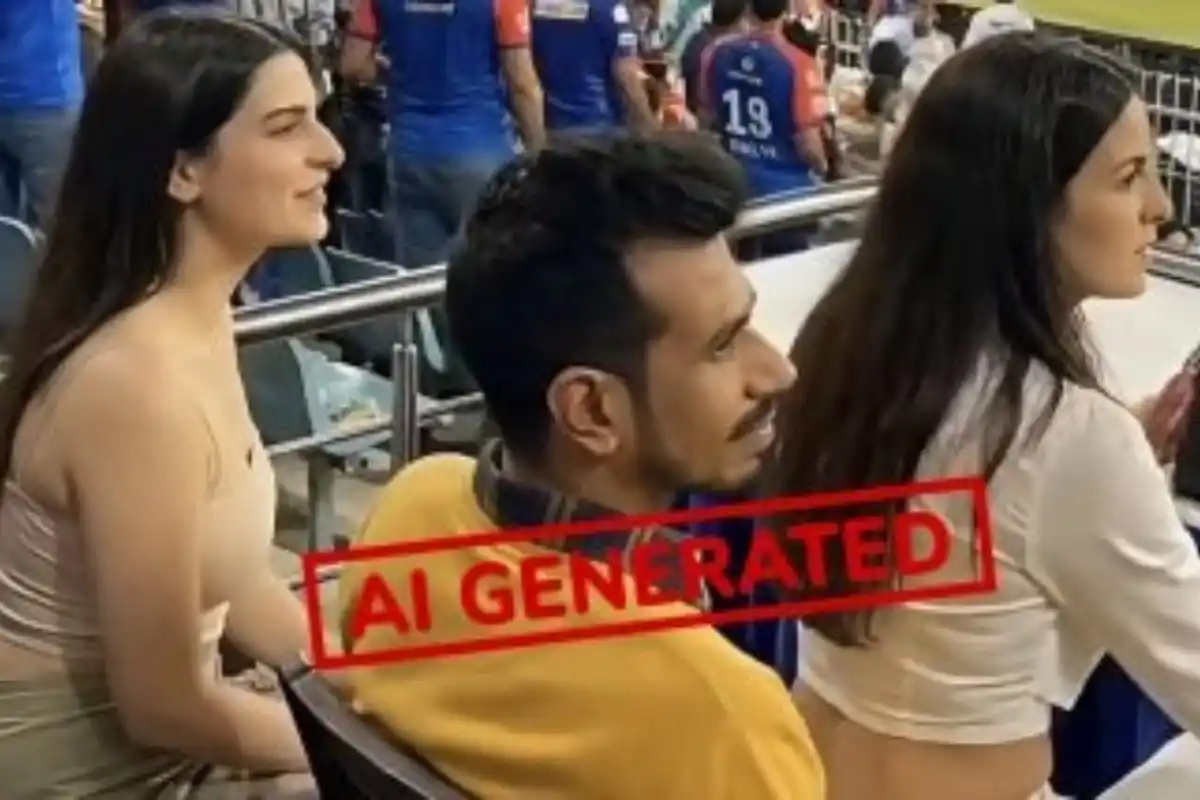 Yuzvendra Chahal with Hardik Pandya’s Ex-Wife Natasa Stankovic? Viral IPL 2026 Photo Is Fake