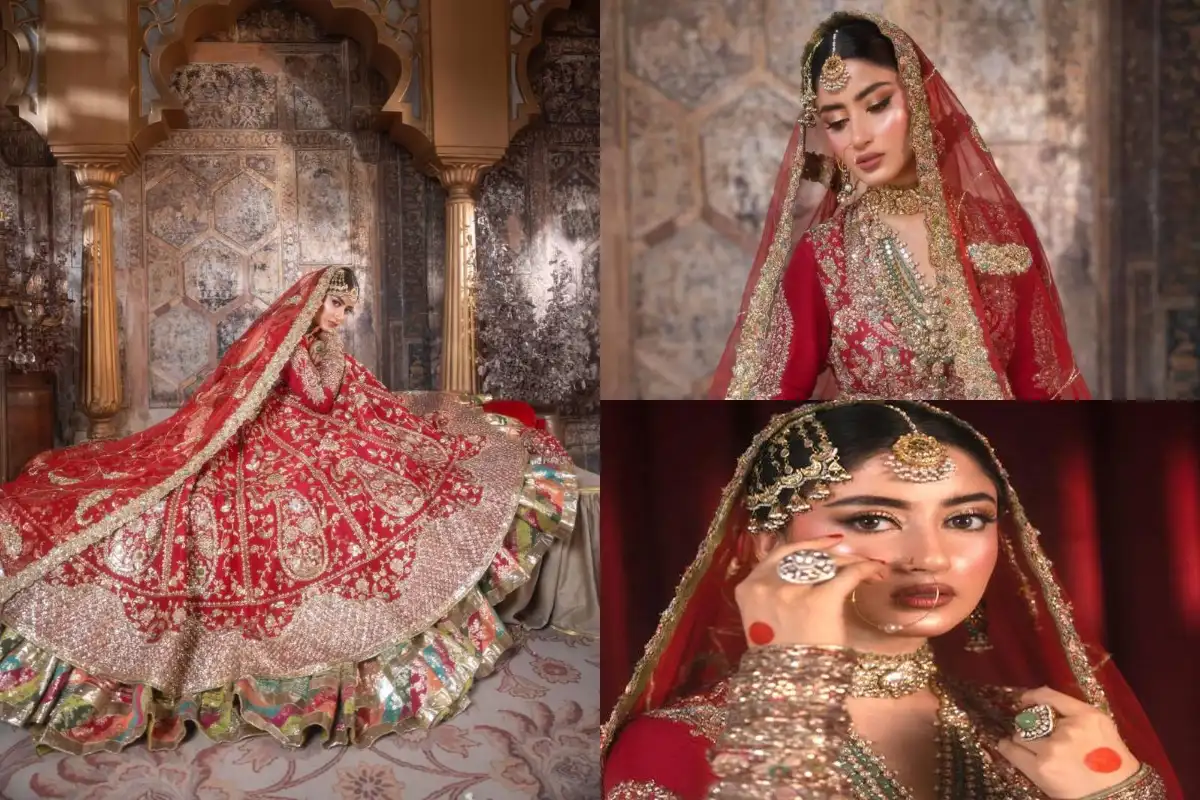 Sajal Aly’s Bridal Look Radiates Timeless Grandeur