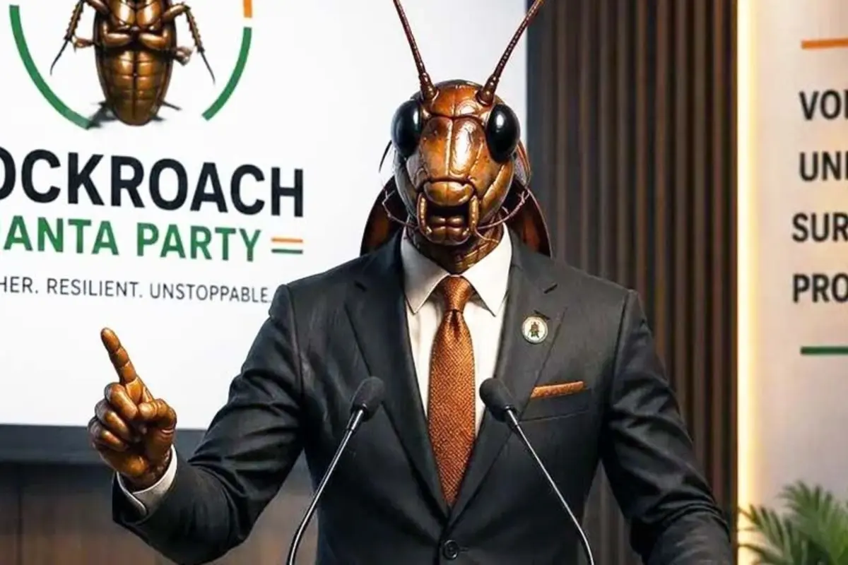 Cockroach Janta Party Against BJP Extremist Agenda