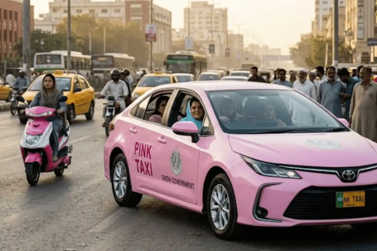 Pink Taxi Service Announced in Sindh Following Scooty Initiative