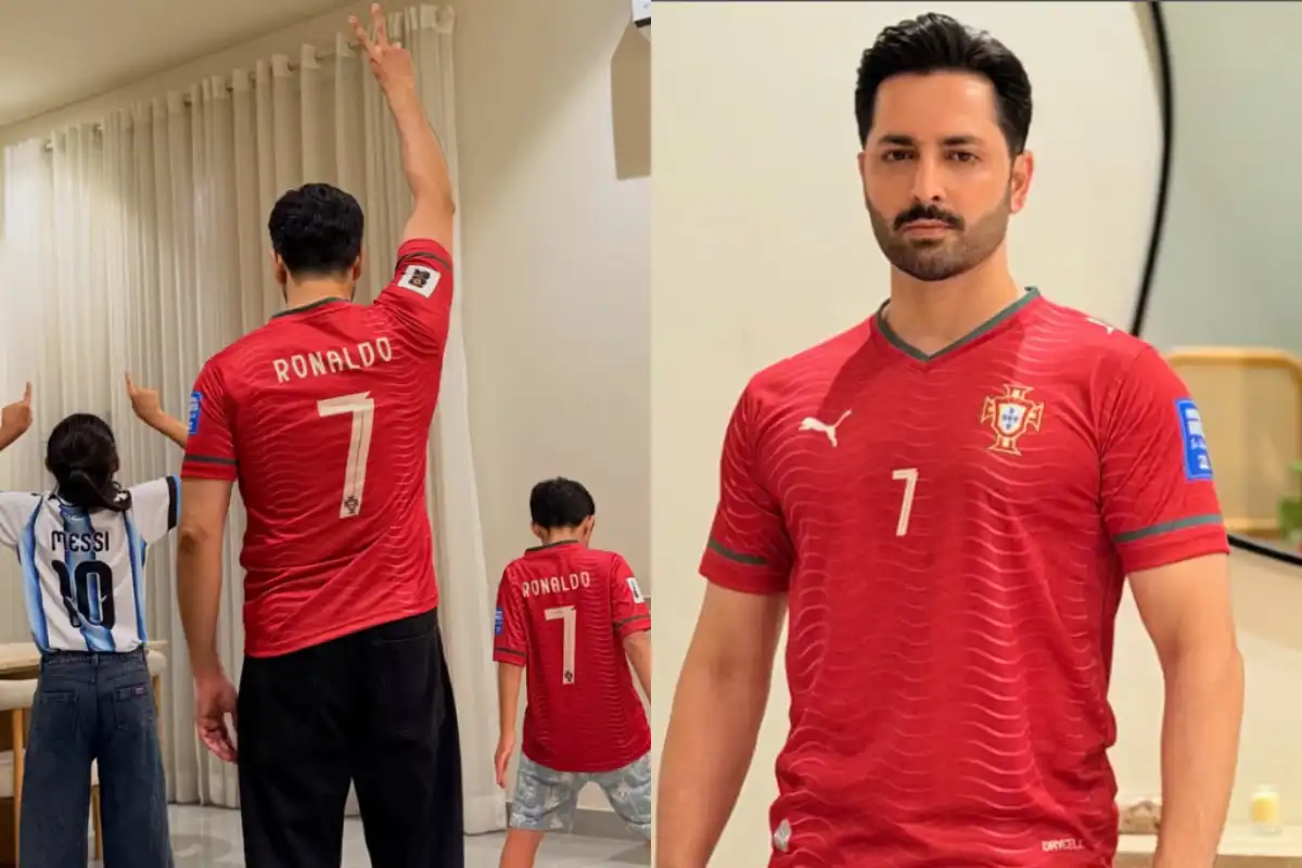 Danish Taimoor Wears ‘Ronaldo 7’ Shirt, Sends Wish for Portugal Ahead of World Cup